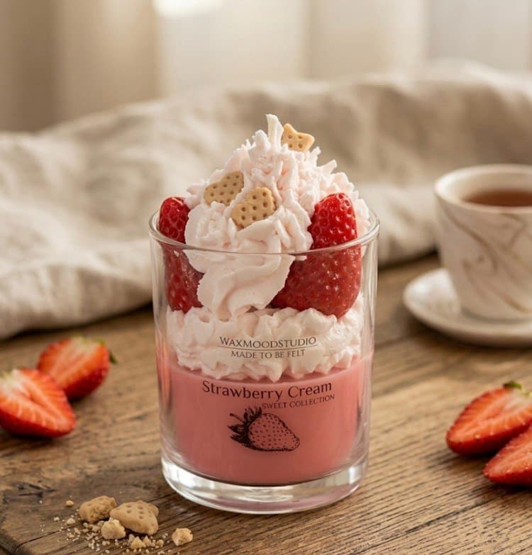 Strawberry Cream - Cream Collection soy candle