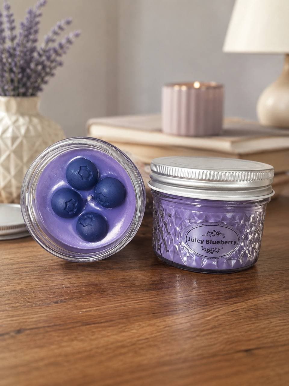 Juicy Blueberry - 4 oz soy candle
