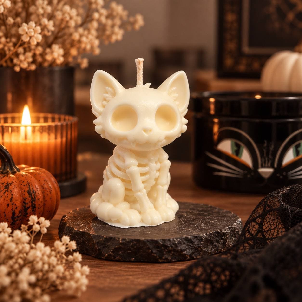 Little Boo Kitty 💀 soy candle