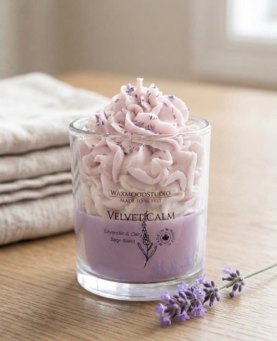 Velvet Calm - Lavender & Clary Sage Blend soy candle